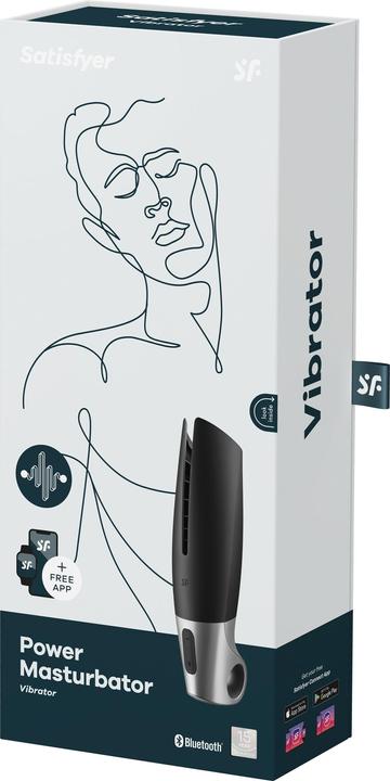 Actual product image Satisfyer Power Masturbator - Black / Silver