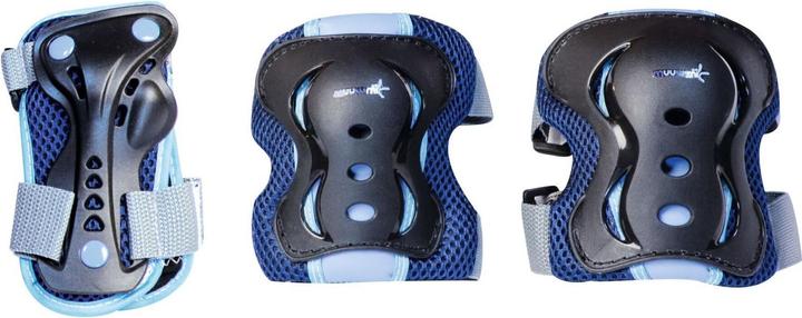 Actual product image Muuwmi protector set - size S (7-11 years) (S, Elbow protectors, Wrist protectors, Knee pad, 6 pieces)