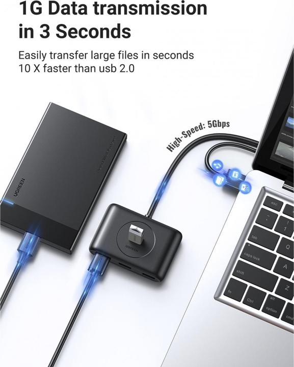 Produktbild Ugreen Hub USB 3.0 4in1 (USB-C, 4 Ports)