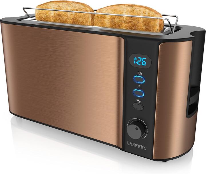 Immagine prodotto Arendo Langschlitz Toaster mit Brötchenaufsatz
