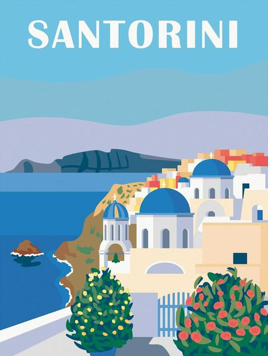 Produktbild Ravensburger CreArt - Malen nach Zahlen Shades of Santorini