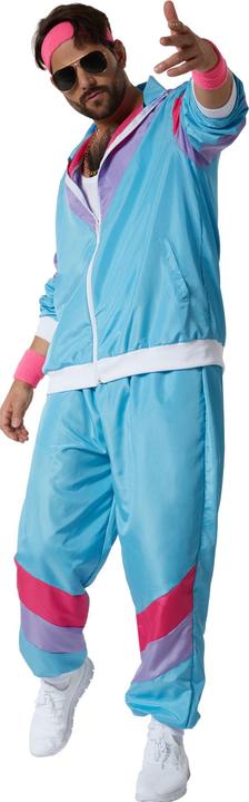 Immagine prodotto tectake Completo da uomo retrò anni '80 '90 set tuta da jogging (L)