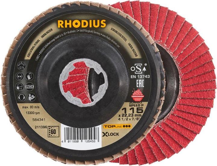 Actual product image Rhodius Flap disc JUMBO SPEED P X-LOCK (K60)