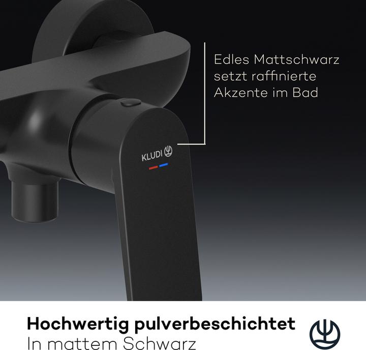 Actual product image Kludi X1 Surface-mounted shower mixer, single lever shower mixer
