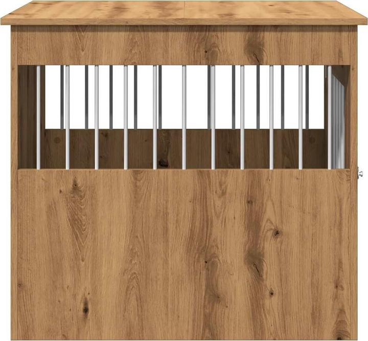 Image du produit VidaXL Cage pour chien style meuble en chêne Artisan 64,5x80x71 cm