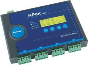 Actual product image Moxa NPort 5430 - 12 - 48 V - SNMP v1 - ICMP - IP - TCP - UDP - DHCP - BOOTP - Telnet