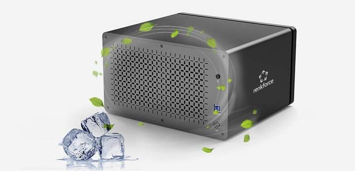 Produktbild Renkforce RF-6647854 8.9 cm (3.5 Zoll) Festplattengehäuse 8 Bay 3.5 Zoll USB-A ( (3.5")