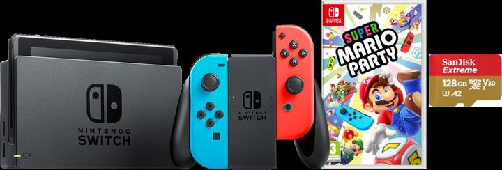 Image du produit Nintendo Switch + Mario Party + 128GB MicroSD