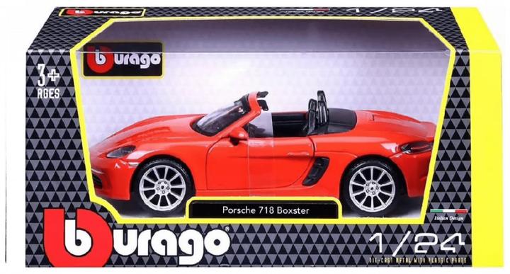 Actual product image Bburago Porsche 718 Boxster Blue 1/24