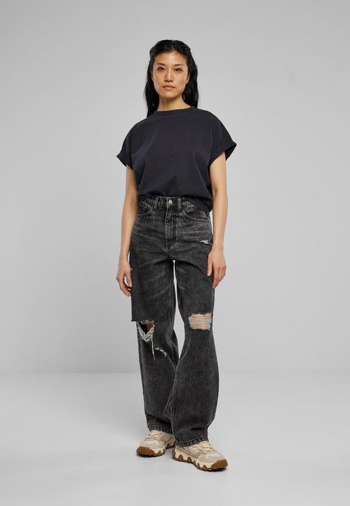 Image du produit Urban Classics Ladies Short Pigment Dye Cut On Sleeve Tee (XL)