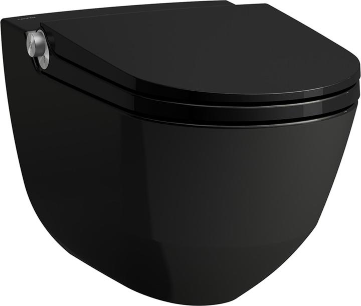 Actual product image Laufen Wall-mounted shower toilet CLEANET RIVA deep 4.5/3 l flush riml 355x600mm sw g
