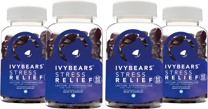 Produktbild IVYBears Stress RELIEF 4 Pack (4 Stück, Gummies, 600 g)