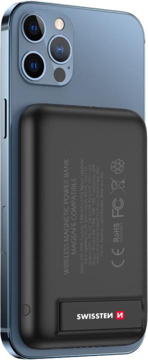 Immagine prodotto Swissten Power Bank wireless magnetica (5000 mAh, 20 W, 18.50 Wh)