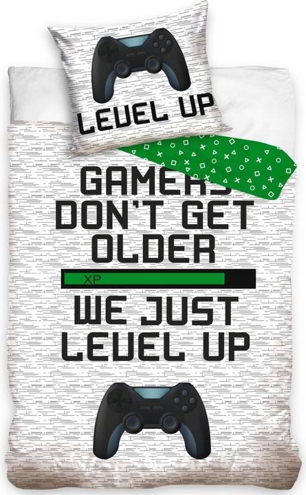 Image du produit MCU Gamer Sengetøj "Level up" - 100 pour cent bomuld