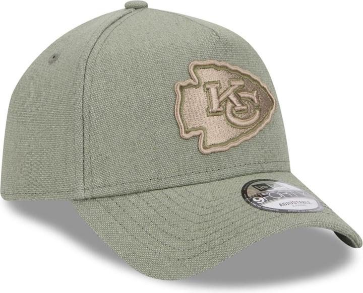Actual product image New Era A-Frame Trucker Canvas Cap - Kansas City Chiefs olive (One size)