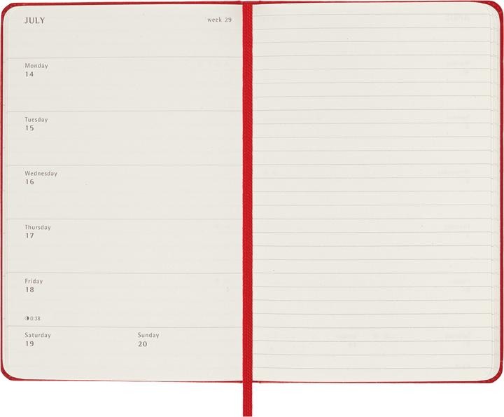 Image du produit Moleskine Calendrier de notes (De poche, A6, Anglais)