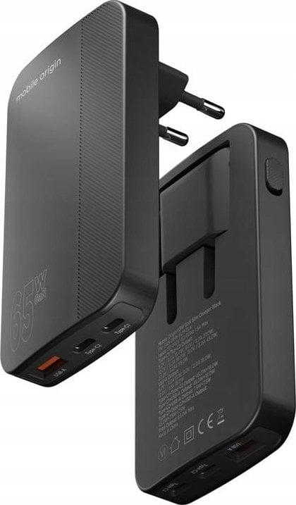 Mobile Origin GaN III Slim Charger - black - 65Watt (65 W)