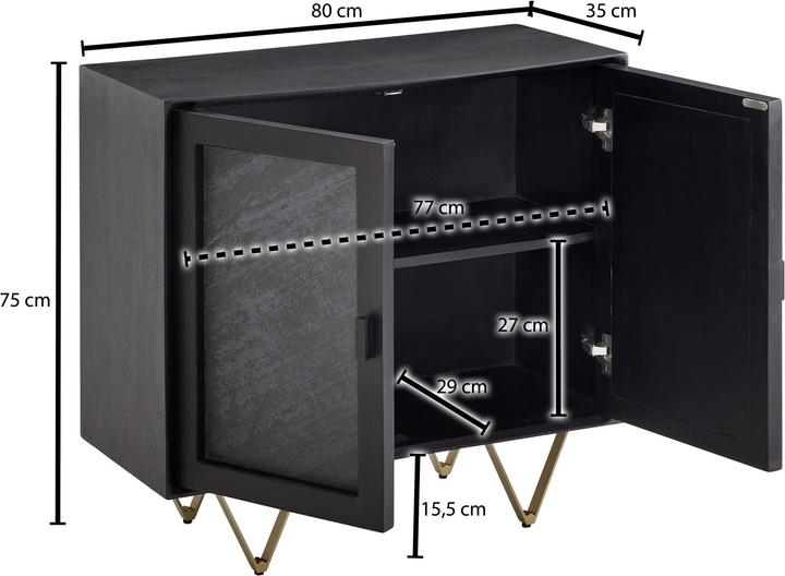 Produktbild Wohnling 80x75x35 (80 x 35 x 75 cm)
