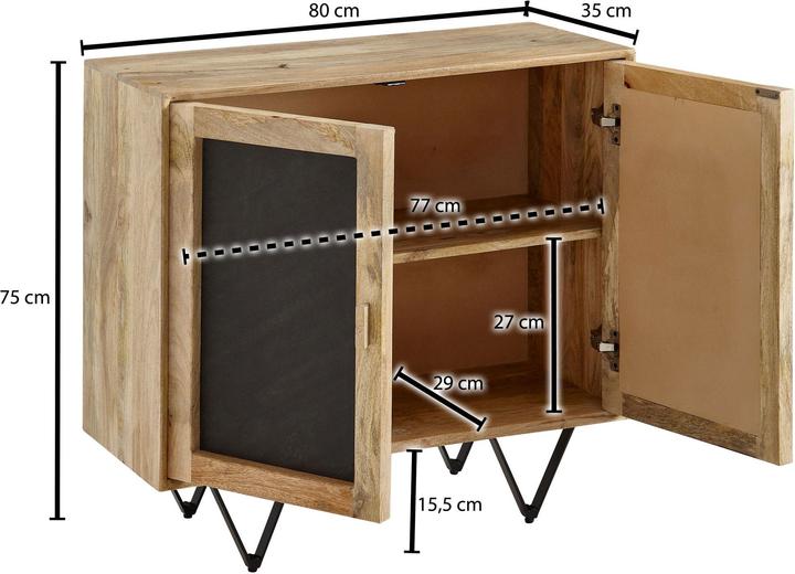 Actual product image Wohnling 80x75x35 (80 x 35 x 75 cm)