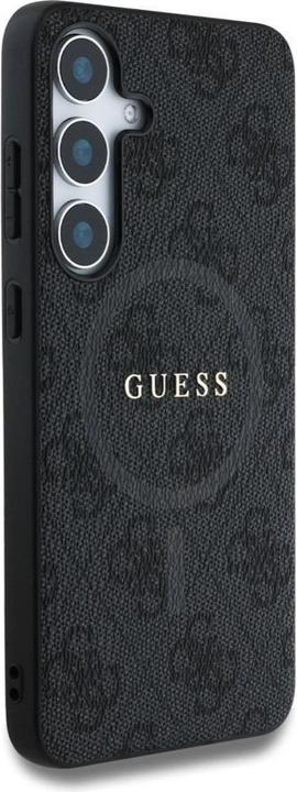 Image du produit Guess Etui Leather 4G Colored Ring Classic Logo MagSafe Samsung Galaxy S25 Plus czarny (Samsung Galaxy S25+)