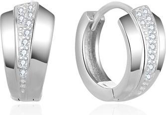 Beneto Stylish round earrings made of silver AGUC2673 (L)