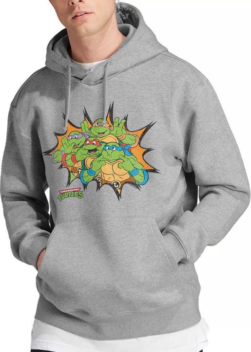Immagine prodotto Teenage Mutant NT Funny Face Felpa con Cappuccio Tartarughe Uomo (M)