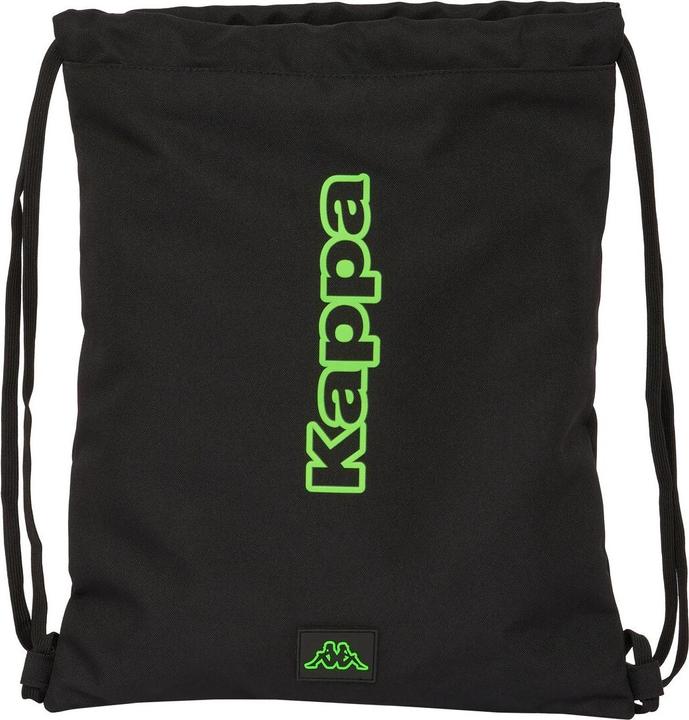 Kappa Rucksacktasche mit Bändern Black Schwarz 35 x 40 x 1 cm