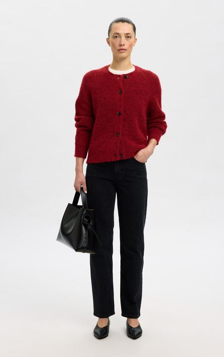 Actual product image Selected Femme Slflulu Ls Knit Short Cardigan Noos (L)