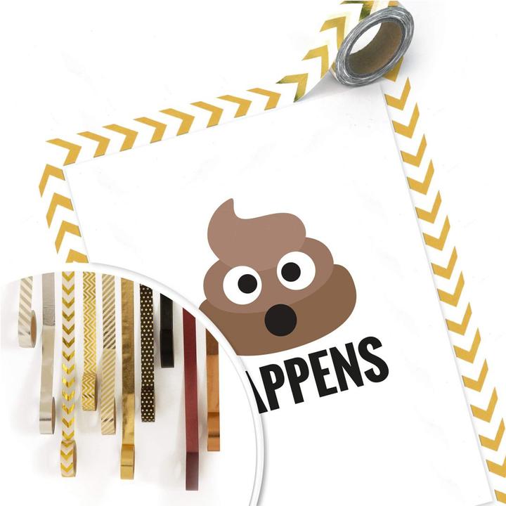 Actual product image Emojione shit happens (60 x 80 cm)