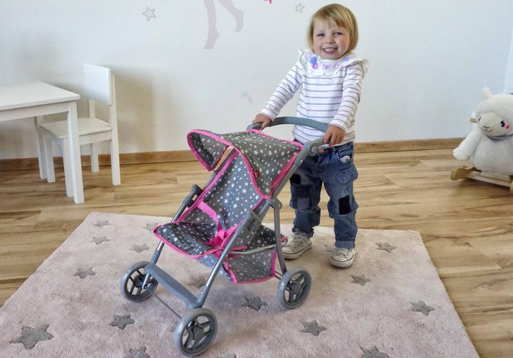 Image du produit Knorrtoys Puppenbuggy Liba - Star grey