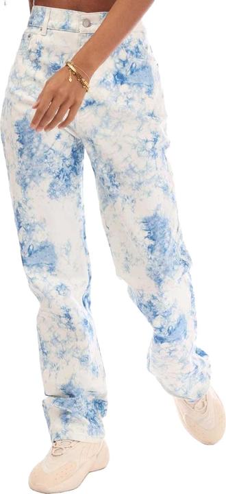 Actual product image BOSS Womens/Ladies Cropped Leather Patch Straight Jeans (31)