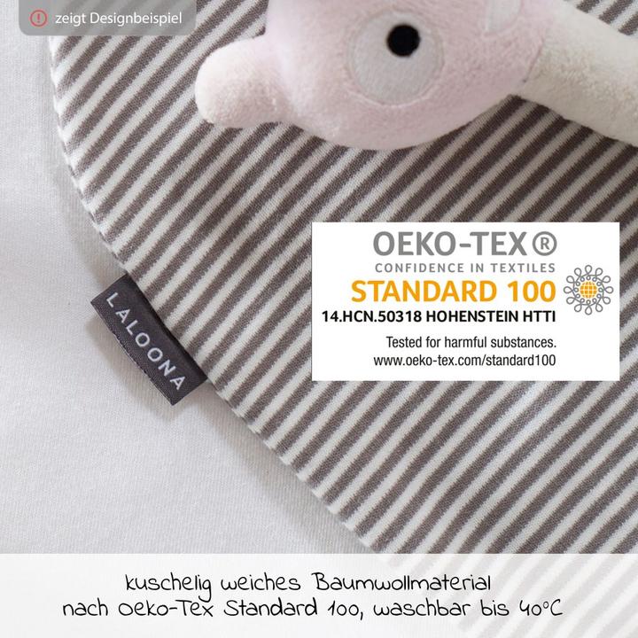 Produktbild La Loona LaLoona Strampelsäcke Strampelsack Baby - Weiss-Taupe (50 cm, 0.5 TOG)