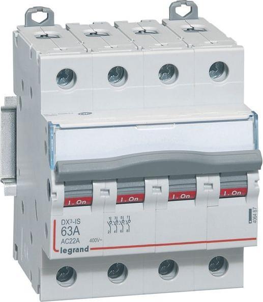 Immagine prodotto Legrand LEG 406487 Interruttore a levetta Dx3 Off 4P 63A