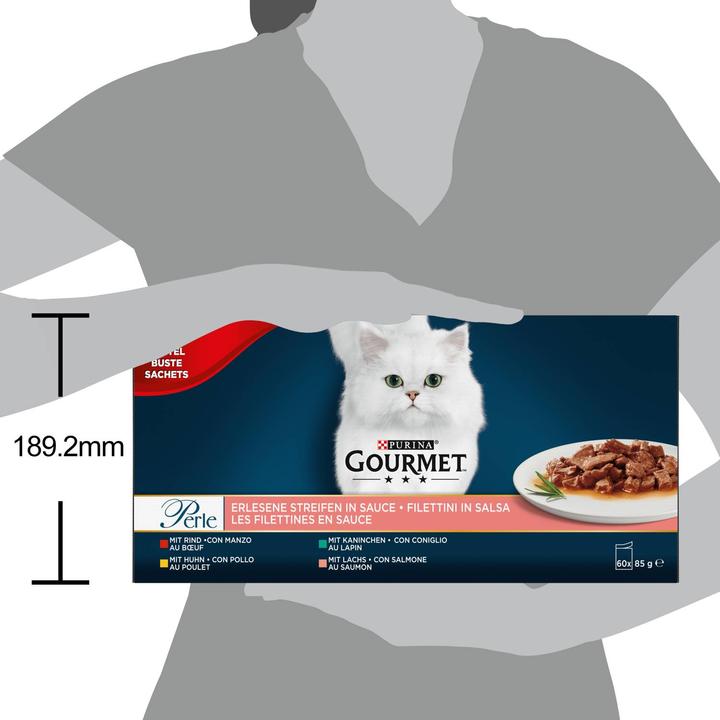 Actual product image Gourmet Pearl Exquisite Stripes (Adult, Senior, 60 pcs., 5100 g)