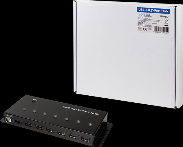 Immagine prodotto LogiLink Hub USB 3.0, 7 porte, versione industriale (USB-B, 7 Porti)
