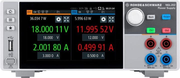 Rohde & Schwarz Bench Power Supply, 120W, 2 Output