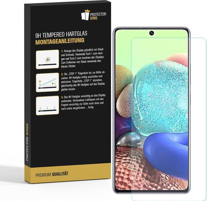 Produktbild Protectorking 6x echtes Tempered 9H Panzerhartglas 3D KLAR (6 Stück, Samsung Galaxy A71)