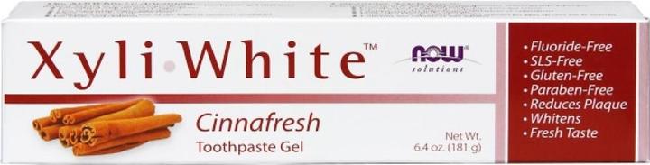 Actual product image Now Foods XyliWhite, Cinnafresh Toothpaste Gel - 181g