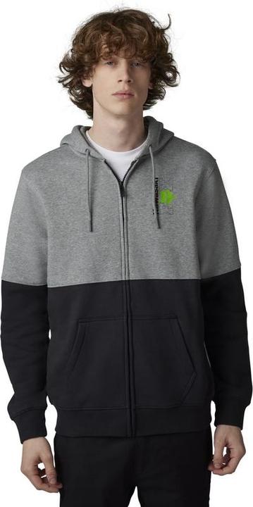 Fox Hoody 23 X Kawi Zip Flc Htr Grap (M)