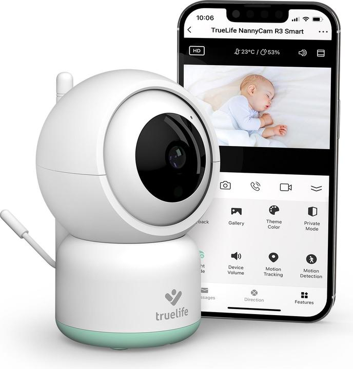 Truelife NannyCam R3 (Babyphone mit Kamera, 10 m)