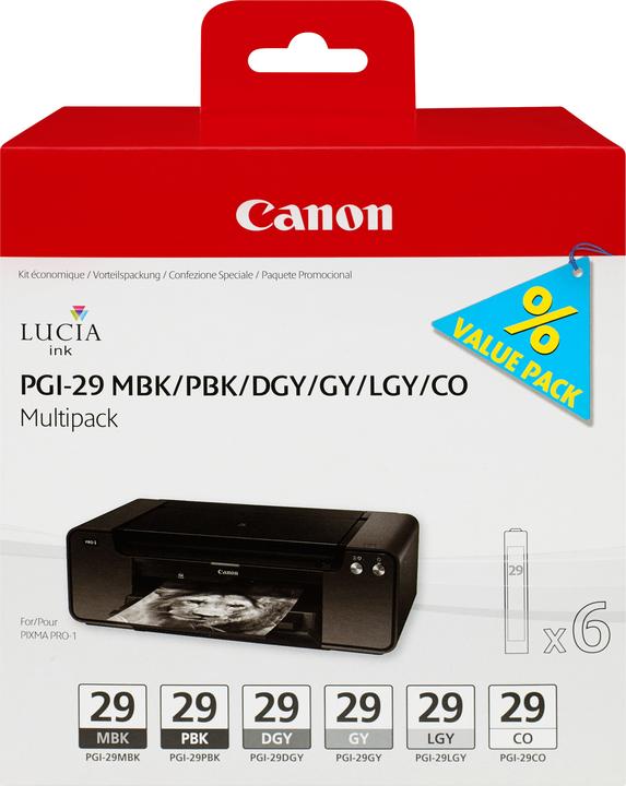 Canon PGI-29 Multipack (CO, GY, LGY, PBK, DGY, MBK)