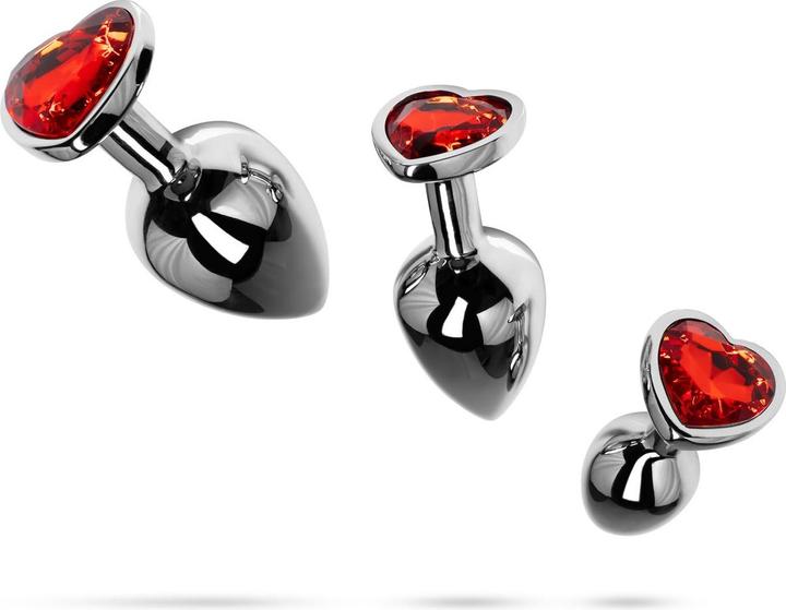 Actual product image Easytoys Crystal butt plug set