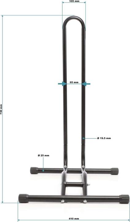 Produktbild Toboli Mobiler Fahrradständer 1 Fahrrad Bodenständer Reparatur Montageständer