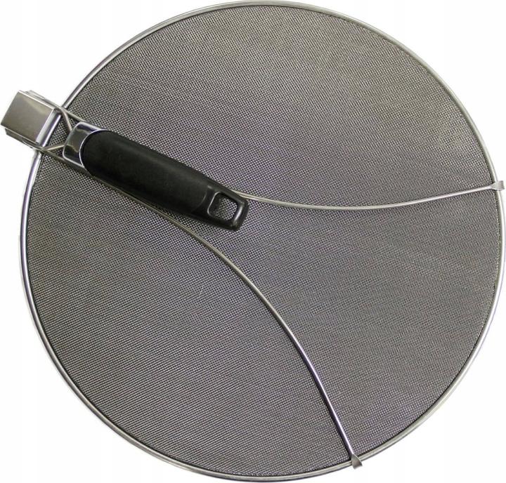 Productafbeelding Maximex Spatscherm met actief koolfilter tegen vetspatten en geurtjes, inklapbare handgreep (29 cm, Metaal)