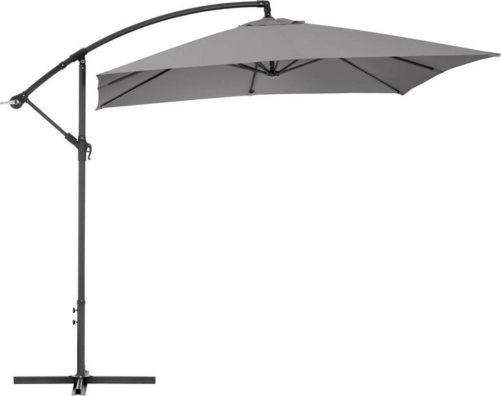 Produktbild Uniprodo Ampelschirm Sonnenschirm Pendelschirm viereckig 250 x 250 cm neigbar UPF 50+ (2.49 m)