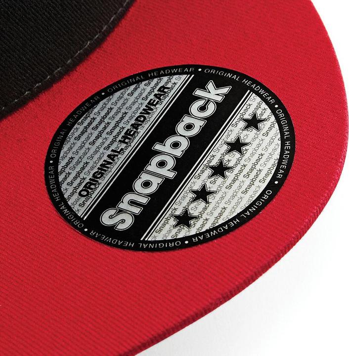 Produktbild Beechfield 5 Panel Kontrast Snapback Kappe (One Size)