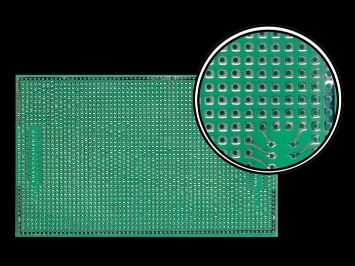 Actual product image Velleman Europlatine Centronix/Sub-D Sample - 100 x 060 mm (Circuit board)