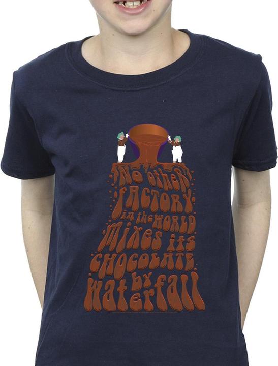 Willy Wonka & the Chocolate Factory Chocolate Waterfall TShirt Jungen