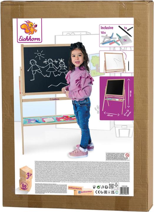 Image du produit Eichhorn Staand Schoolbord met Krijtjes (Tableau de l'école avec les enfants)