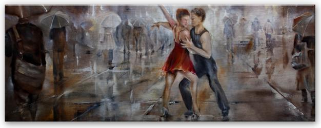 Produktbild Trenddeko Schmucker - It's raining again - Panorama (80 x 30 cm)